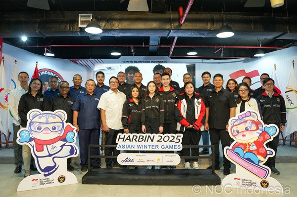 NOC Indonesia Kukuhkan Tim Indonesia Menuju Asian Winter Games Harbin 2025