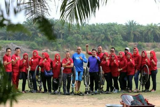 Tempuh Jarak 15 KM, Dispar Riau Goes ke Objek Wisata Pulau Cinta Teluk Jering