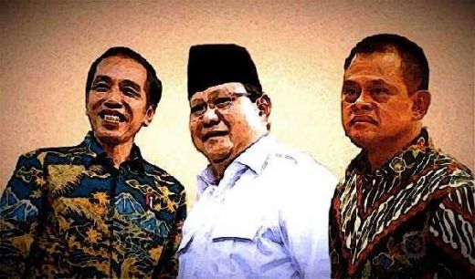 Survei INES, Prabowo Kian Melejit, Sementara Gatot Mulai Bayangi Jokowi di Pilres 2019