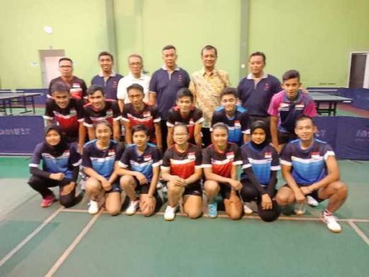 Timnas Tenis Meja Indonesia Latih Tanding Dengan Delapan Petenis Meja China