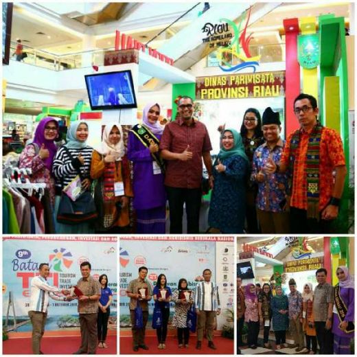 Alhamdulillah... Pemprov Riau Raih Juara Stan Terbaik di Batam TTI Expo 2017