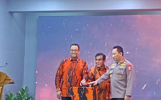 Di Depan Anies dan Hary Tanoe, Ini Pesan Kapolri Jelang Pemilu 2024