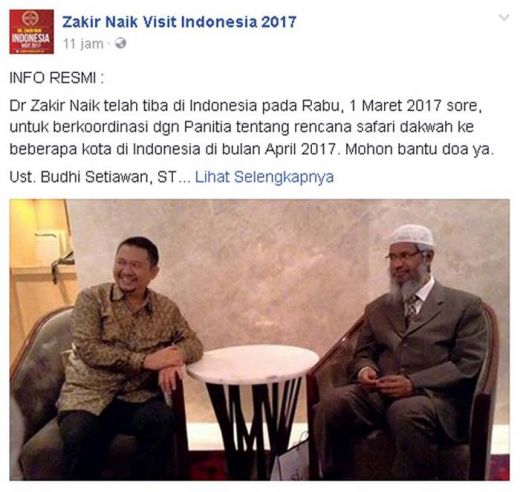 Ternyata... Dr Zakir Naik Sudah Tiba di Indonesia, Apakah Dia Termasuk Rombongan Raja Salman?