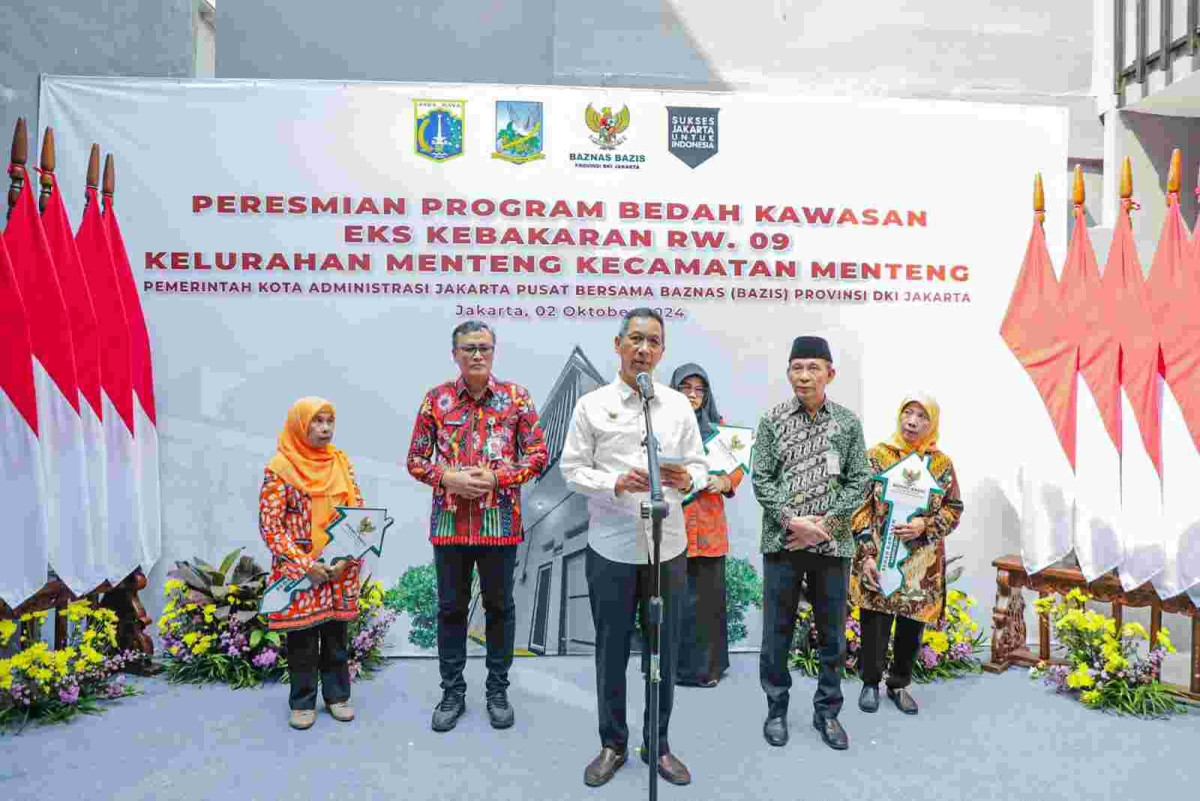 Pj Gubernur DKI Resmikan Hunian untuk Penyintas Kebakaran Menteng
