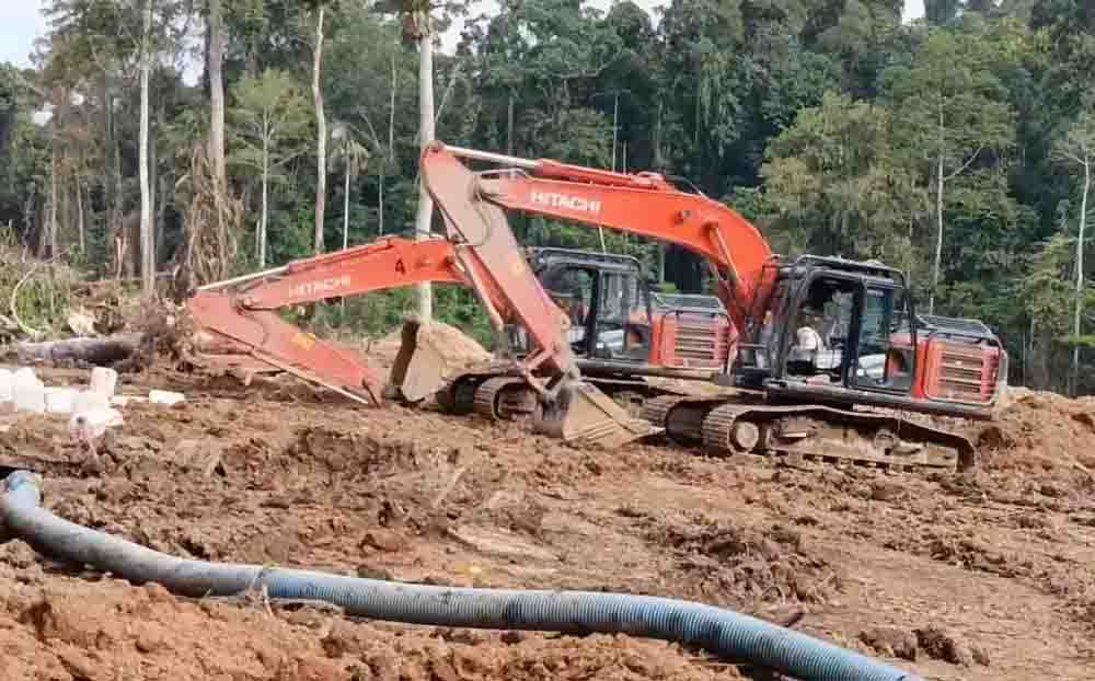 Hutan Tapsel Madina Rusak Parah Belasan Ekskavator Tambang Emas Ilegal Disita