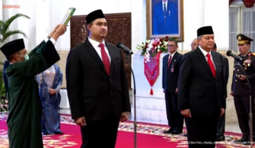 Dilantik Presiden Jokowi, Menpora Dito Ariotedjo Jadi Menteri Termuda Kabinet Indonesia Maju