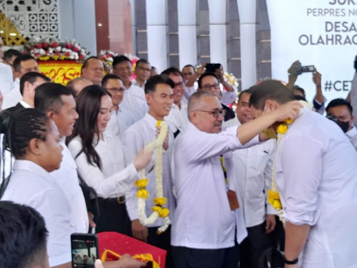 GoNews.co Acara penyambutan di Kantor Ke