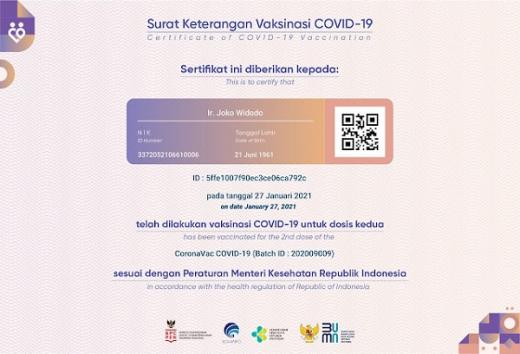 Sertifikat Vaksinasi Jokowi Bocor, Menkominfo Malah Minta Ditanyakan ke Kemenkes