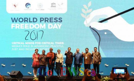 Hadiri Puncak Peringatan Hari Kebebasan Pers Dunia, Jokowi: Selamat Datang di Rumah Jurnalis Paling Bebas di Dunia