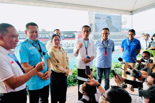 Menpora Amali Dampingi Presiden Jokowi Saksikan Balapan Formula E