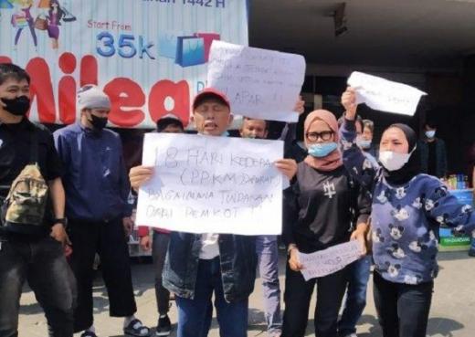 Tolak PPKM Darurat, Pedagang ITC Kota Bandung: Kami Mau Makan Apa?