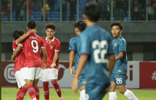 Babak Pertama, Garuda Muda Bobol Gawang Brunai 6-0