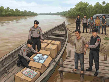 Terapkan Taktik Controlled Delivery, Bareskrim Ringkus 6 Tersangka Jaringan Narkoba Riau - Sumsel