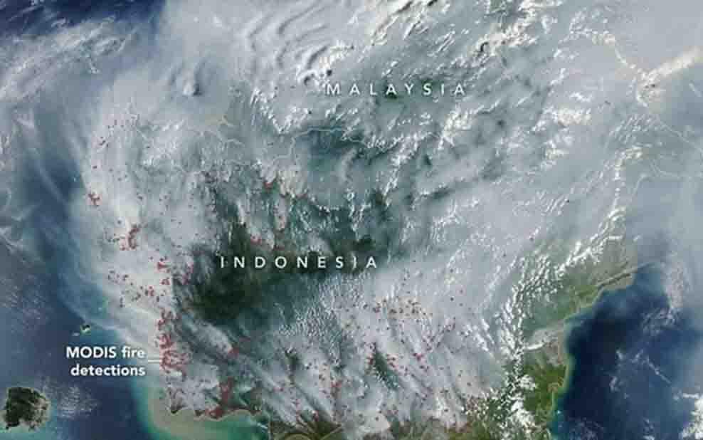 Asap Karhutla Kalimantan, Malaysia Berlakukan Darurat Serian