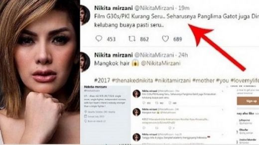 Bikin Status Diduga Hina Panglima TNI, Akun Twitter Nikita Mirzani Dilaporkan ke Polisi