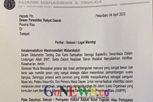 Pansus Kecelakaan Kerja PT PHR Diduga Bohong, AMPR Somasi DPRD Riau