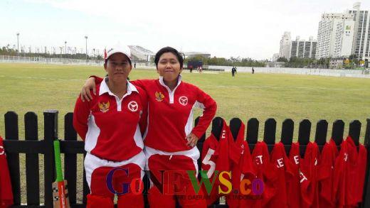 Timnas Cricket Putri Indonesia Taklukkan Timnas Korsel 4-1