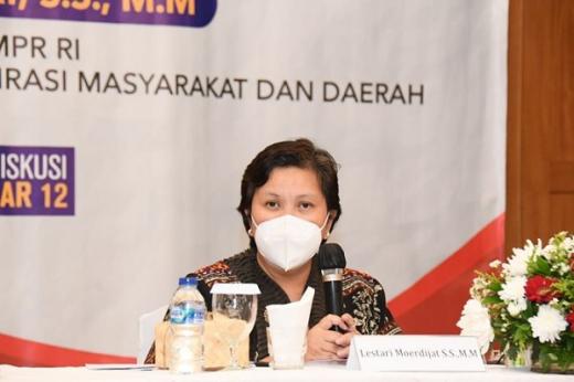 Kasus Covid Melandai, Lestari Moerdijat: Semangat Gotong Royong Kunci Hadapi Pandemi