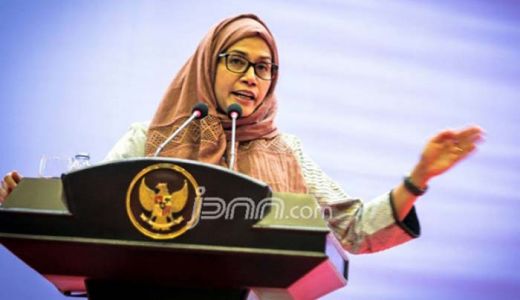 Aduhai Anggunnya Bu Menteri Sri Mulyani Tampil Berjilbab, Beri Kuliah Umum di Aceh