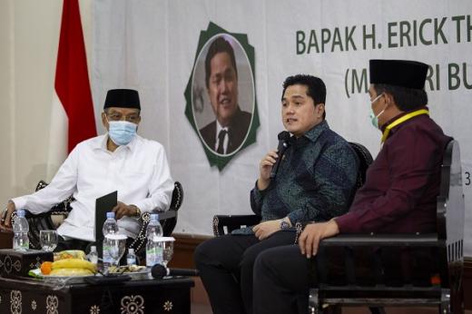 Erick Thohir Komitmen Lanjutkan Sinergitas BUMN dengan PBNU