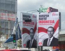 Muncul Baliho Setia ke Jokowi hingga 2024 di Pekanbaru