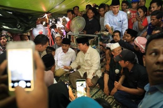 Ditemani Titiek Soeharto, Prabowo Bawa Tim Dokter Cek Kesehatan Warga Lombok