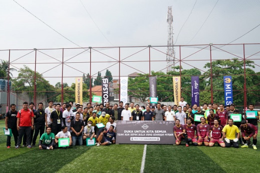 Buka Mini Soccer Media Cup 2022, Menpora Amali Pimpin Hening Cipta Tragedi Kanjuruhan