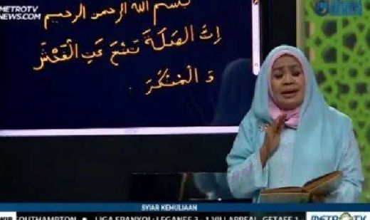 Kemenag Benarkan Ustazah Metro TV Salah Tulis Alquran
