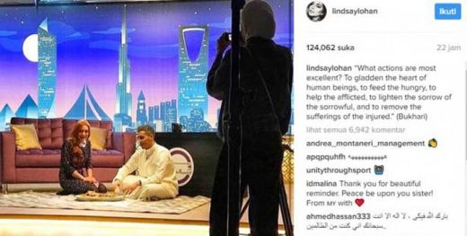 Unggah Hadis Bukhari di Instagram, Lindsay Lohan Banjir Pujian dan Doa