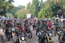 Prabowo Bagikan 112 Sepeda Motor untuk Anggota Babinsa di Kodim 0736/Batang