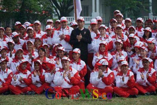 Jokowi Semangati Kontingen Indonesia ke SEA Games 2017