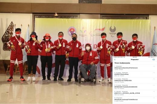 Sambut Leani Ratri Oktila Dkk, Tagar #MenporaSambutPahlawan Trending Topik