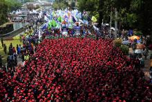 Bukan ke DPR, Massa Buruh Alihkan Demo Omnibus Law ke Istana 8 Oktober