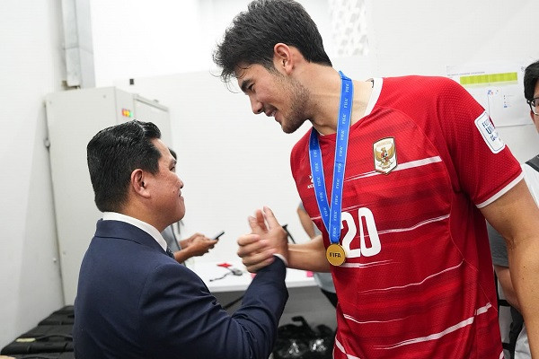 Ini Percakapan Elkan Baggit dan Erick Thohir di Ruang Ganti dan Lorong SUGBK
