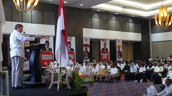 Buka Rekerda Gerindra Malut, Hashim Terharu Lihat Antusiasme Pendukung Prabowo