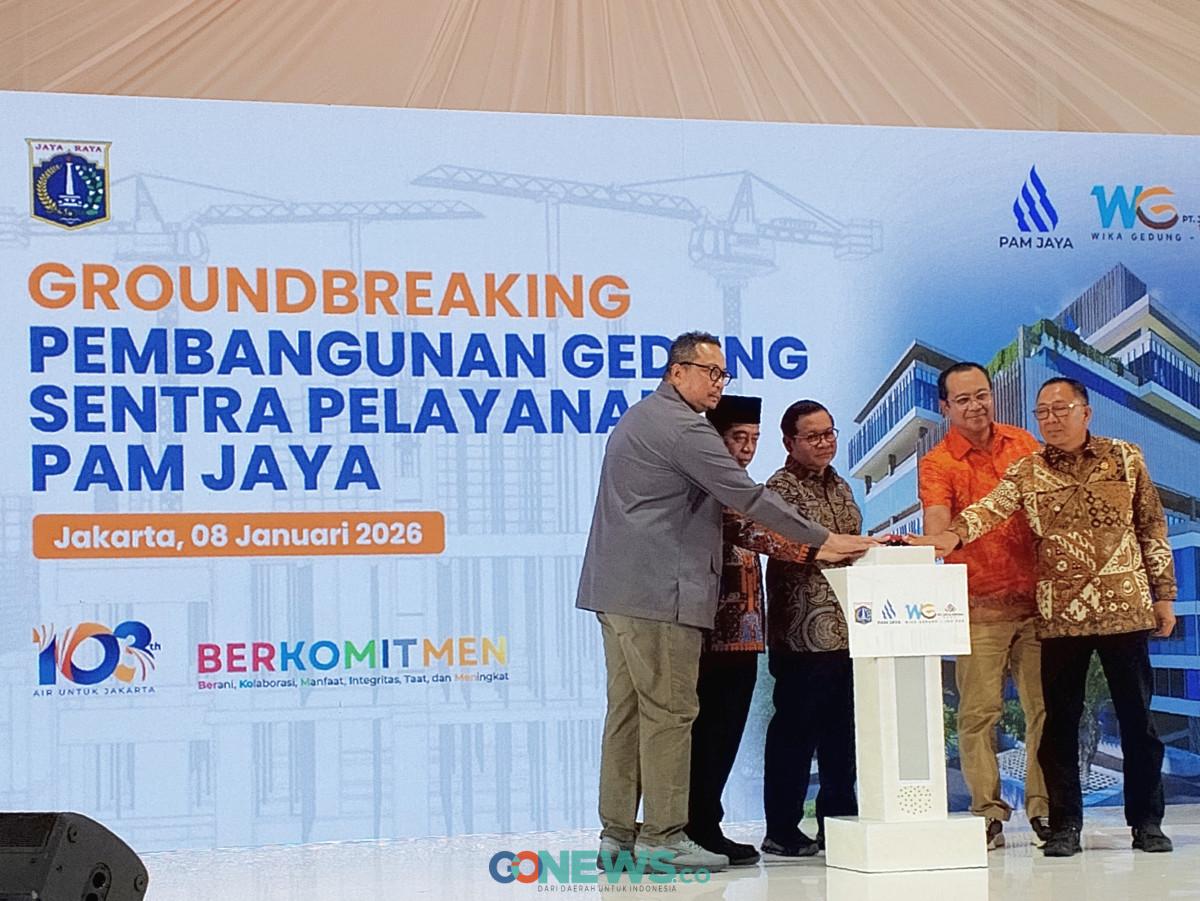 Pram Resmikan Groundbreaking Gedung Layanan PAM JAYA