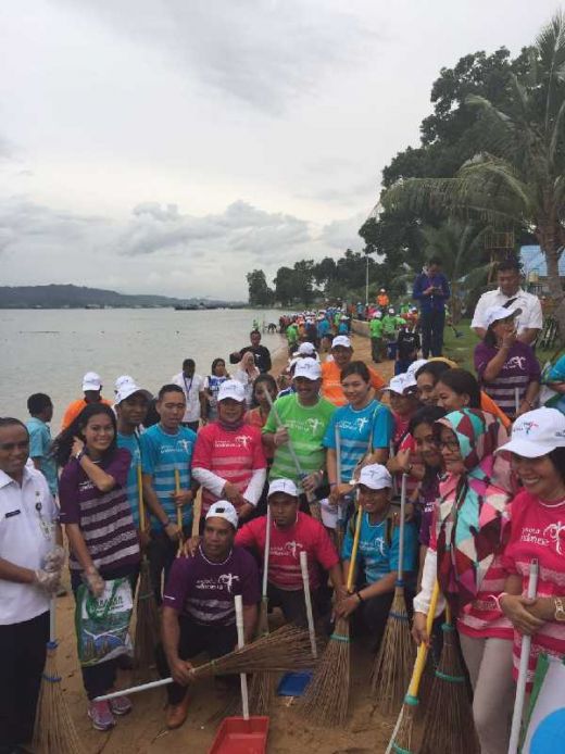 Sempena HPN 2017, Gerakan Sadar Wisata dan Aksi Sapta Pesona Diluncurkan di Pantai Halong Ambon