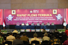 KPU DKI Jakrta Gelar Rekapitulasi Hasil Penghitungan Suara Tingkat Provinsi