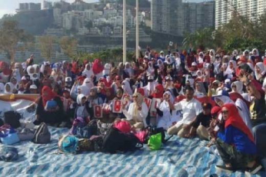 Bukan Cuma di Indonesia, Kampanye Pendukung Prabowo di Hongkong Pecah!