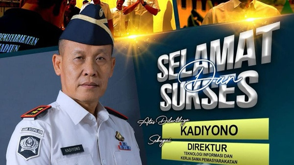 Kadiyono Ditunjuk Jadi Direktur TI dan Kerja Sama Pemasyarakatan, Emban Tugas Percepat Transformasi Digital