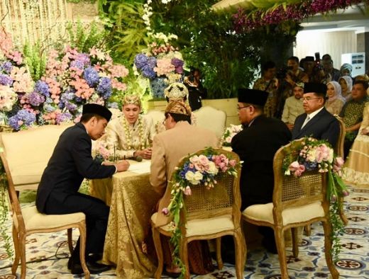 Pagi Tadi, Jokowi dan JK Jadi Saksi Pernikahan Putera Ketua DPR RI