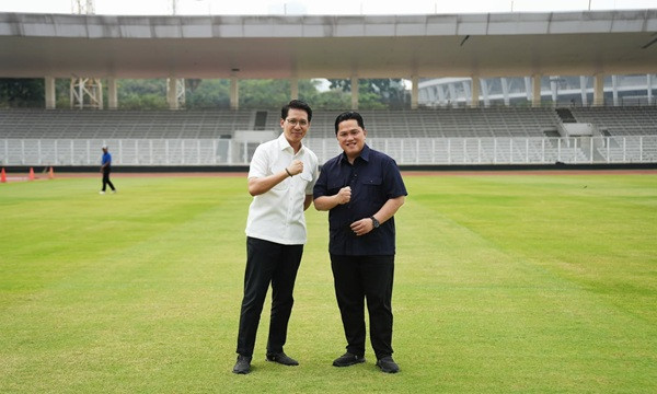 Ketum PSSI Erick Thohir Cek Kesiapan Stadion untuk FIFA ASEAN Cup 2026