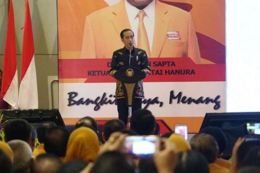 Di Hadapan Caleg Partai Hanura, Jokowi Serukan Hijrah dari Ketertinggalan