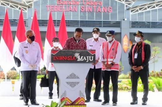 Habis Rp 518 Miliar, Bandara Tebelian di Sintang Kalbar Diresmikan Jokowi