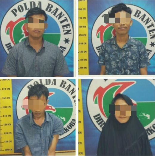 Salahgunakan Narkoba, Ditresnarkoba Polda Banten Amankan 3 Laki-laki dan 1 Perempuan