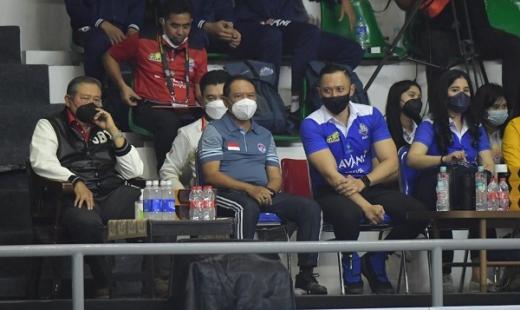 Tinjau Prokes Proliga 2022, Menpora Amali Saksikan Laga Bogor LavAni Lawan Kudus Sukun Badak