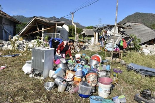 Gempa Kembali Guncang Lombok 6,2 SR, Warga Berhamburan