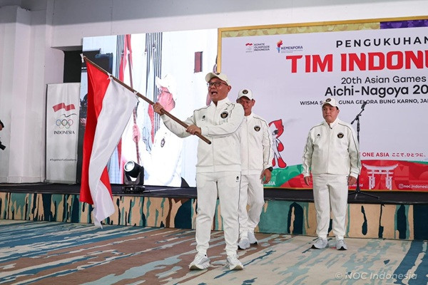 Pengukuhan dan Pelepasan Kontingen Indonesia di Haornas, Okto: Ingatkan Semangat Olimpiade 1948