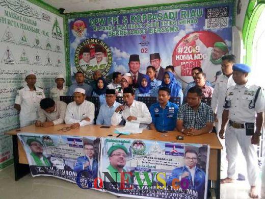 Terima Dukungan Resmi dari FPI, Syahroni Tua Kian Yakin Duduk di DPRD Riau