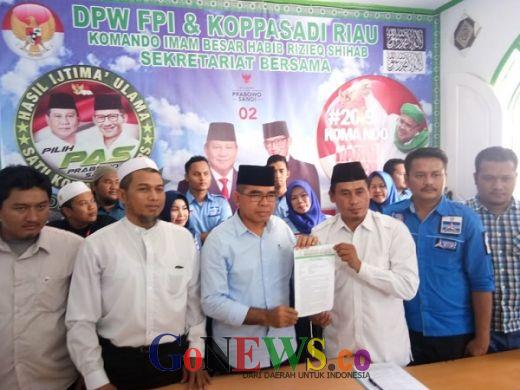 Dianggap Mampu Perjuangkan Aspirasi Umat Islam di Riau, FPI Deklarasi Dukung Syahroni Tua Duduk di DPRD Riau